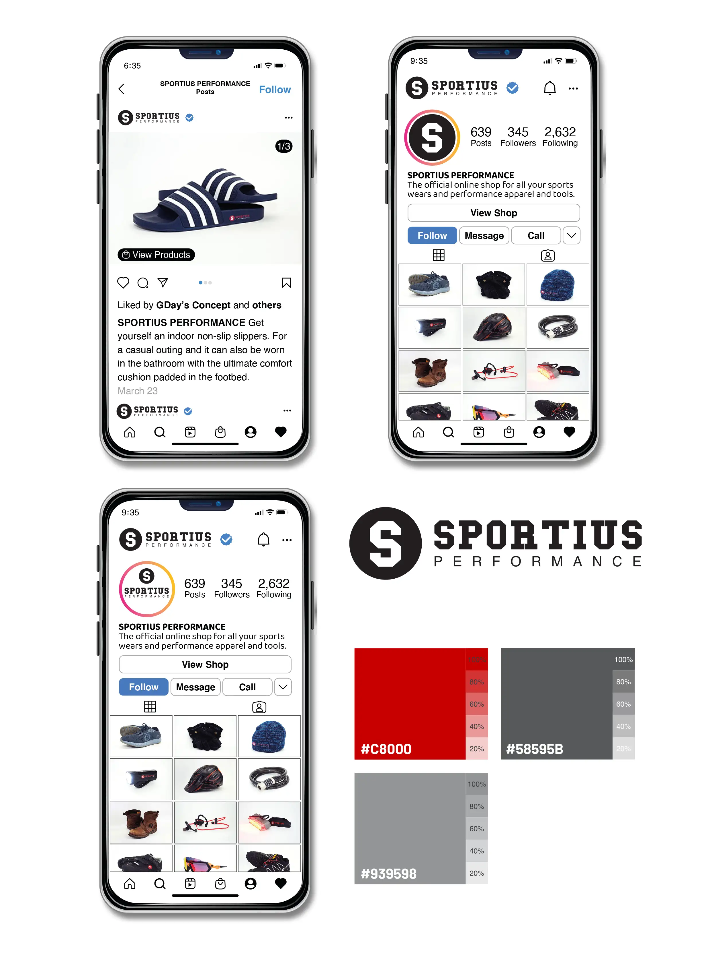 Instagram page design