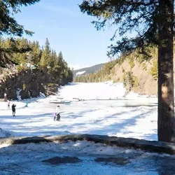 Bow River in winter