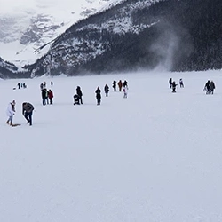 Lake Luoise in Winter